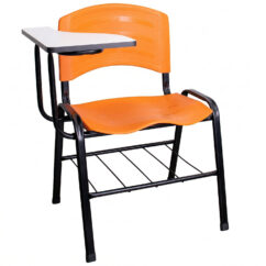 CADEIRA ERGOPLAST UNIVERSITÁRIA – DESTRO – PRANCHETA MDF – LARANJA