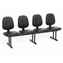 LONGARINA EXECUTIVA ALTA LISA - 04 LUGARES - COURVIN PRETO