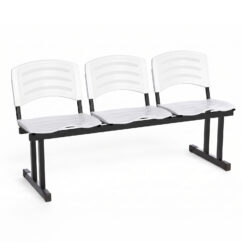 LONGARINA ERGOPLAST - 03 LUGARES - BRANCO