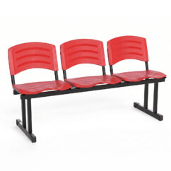 LONGARINA ERGOPLAST - 03 LUGARES - VERMELHO