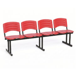 LONGARINA ERGOPLAST - 04 LUGARES - VERMELHO
