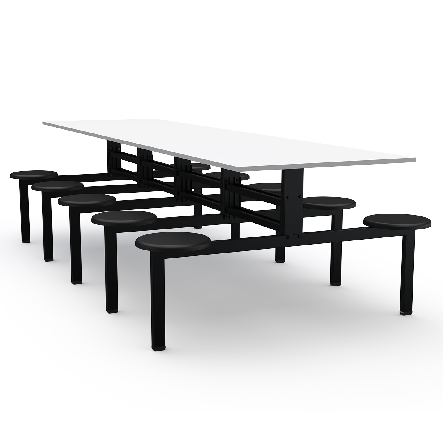 MESA REFEITÓRIO FIXO - TAMPO MDF - 10 LUGARES PP
