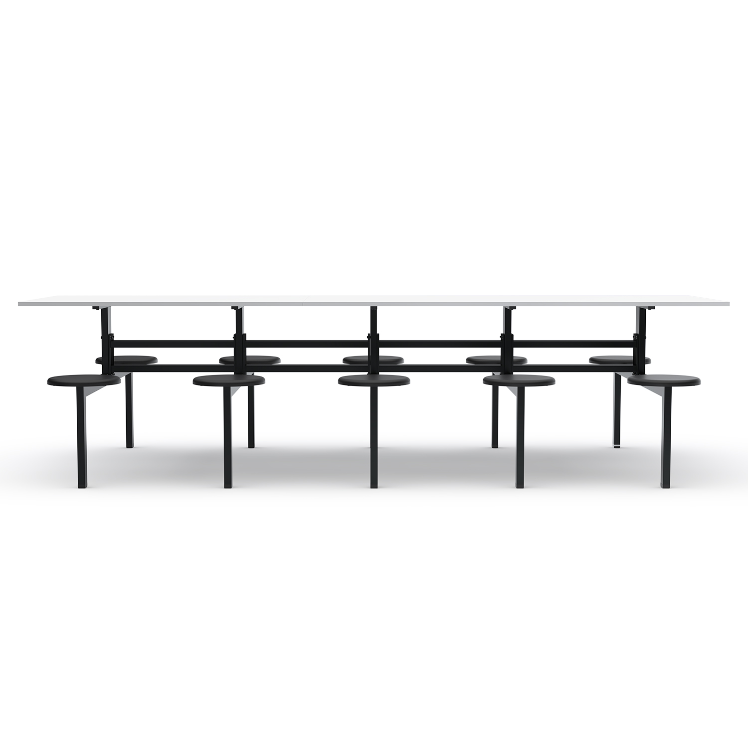MESA REFEITÓRIO FIXO - TAMPO MDF - 10 LUGARES PP - Imagem 2