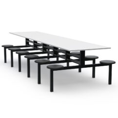 MESA REFEITÓRIO FIXO - TAMPO MDF - 12 LUGARES PP