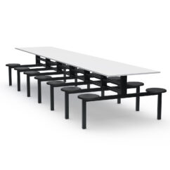 MESA REFEITÓRIO FIXO - TAMPO MDF - 14 LUGARES PP