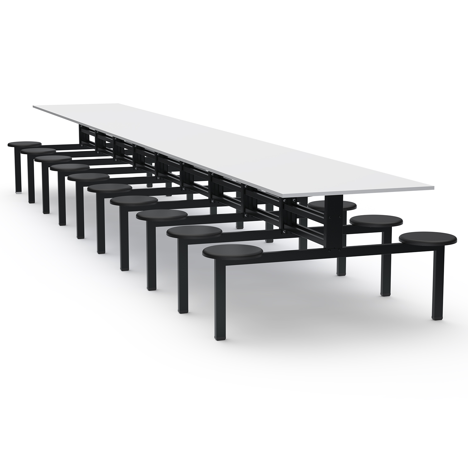 MESA REFEITÓRIO FIXO - TAMPO MDF - 20 LUGARES PP