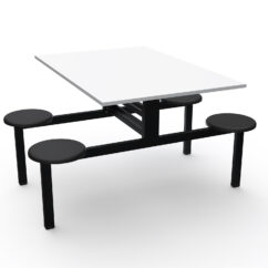 MESA REFEITÓRIO FIXO - TAMPO MDF - 04 LUGARES PP