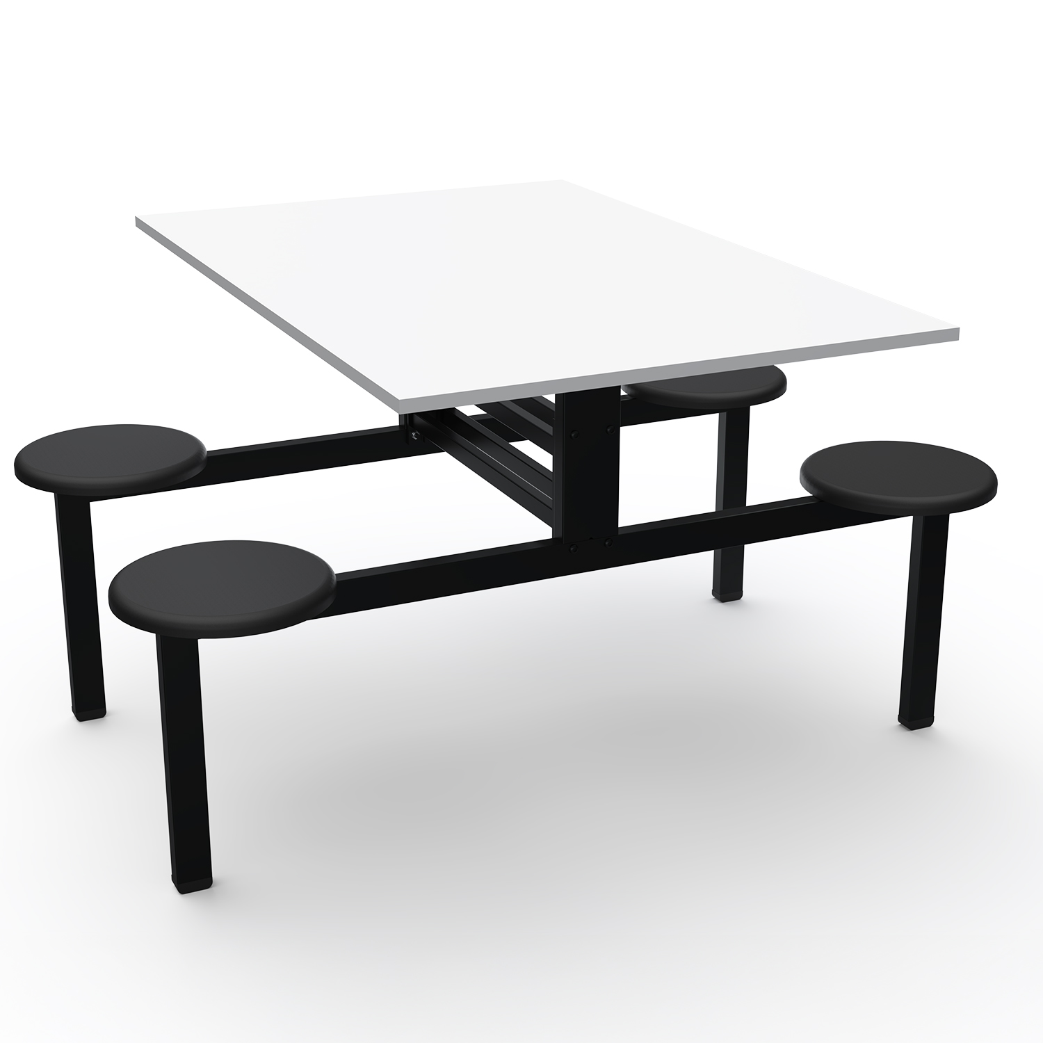 MESA REFEITÓRIO FIXO - TAMPO MDF - 04 LUGARES PP
