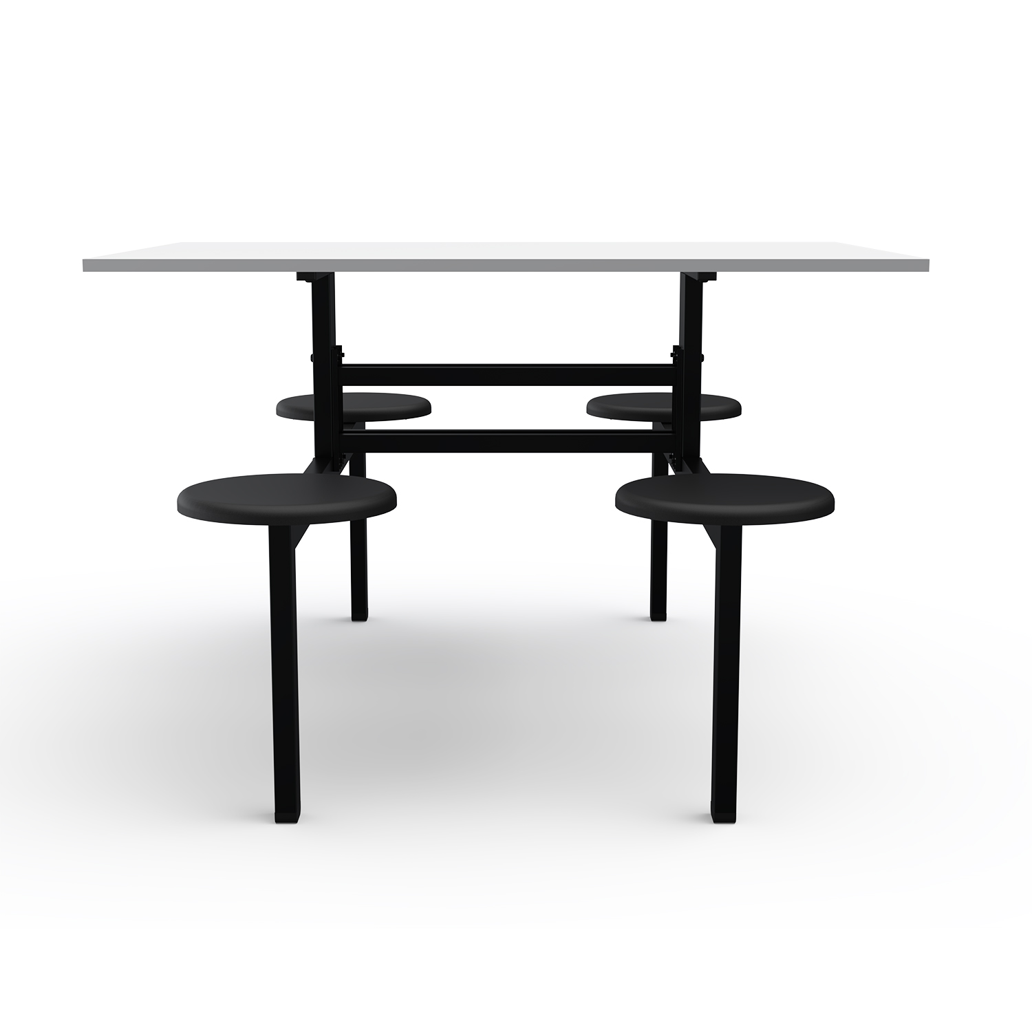 MESA REFEITÓRIO FIXO - TAMPO MDF - 04 LUGARES PP - Imagem 2