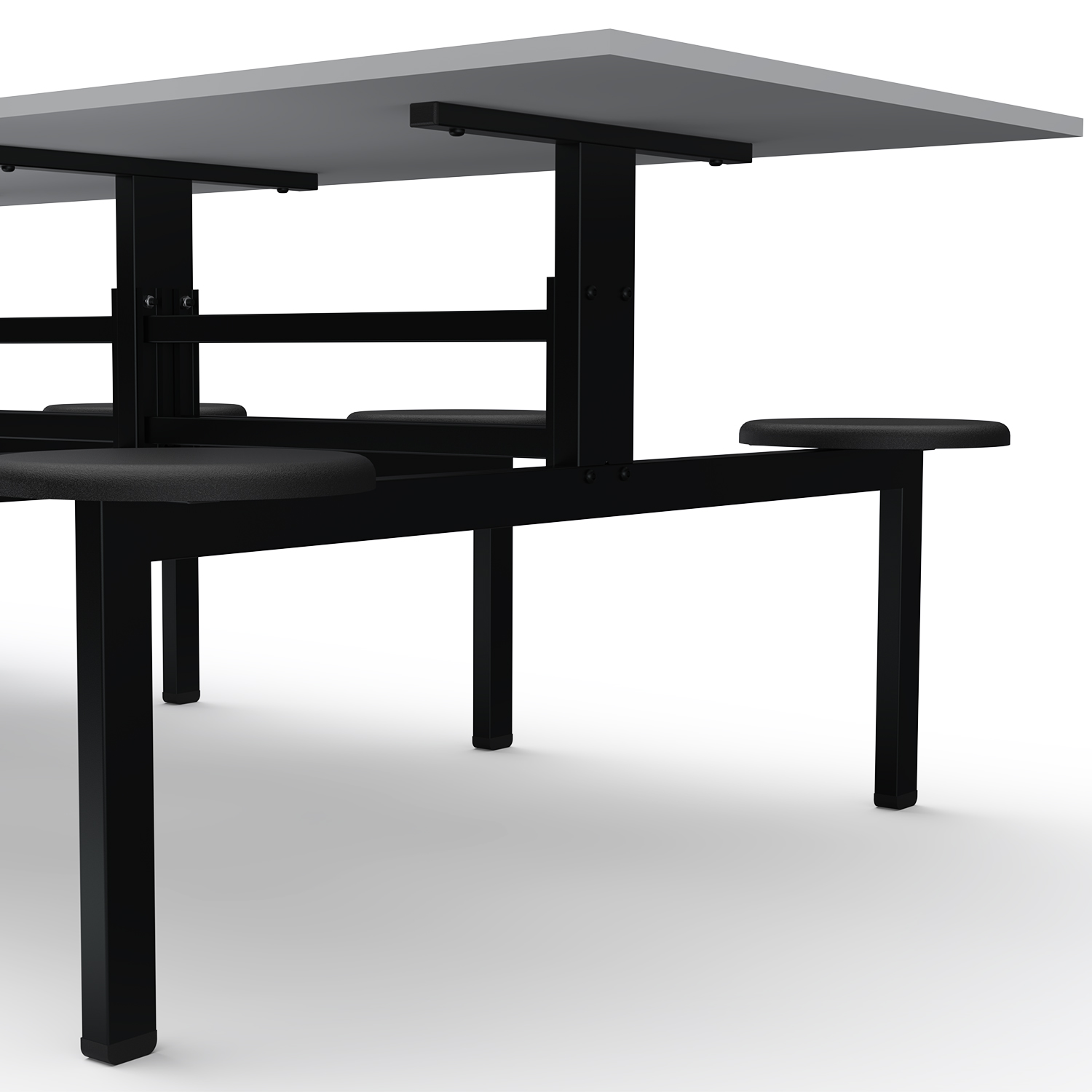 MESA REFEITÓRIO FIXO - TAMPO MDF - 04 LUGARES PP - Imagem 5