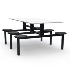 MESA REFEITÓRIO FIXO - TAMPO MDF - 06 LUGARES PP