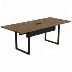 MESA REUNIÃO RETANGULAR 1CX PÉ QUADRO 250X100 PRIMA 40 - NGM PR (V3) - MEU ESTOQUE GYN